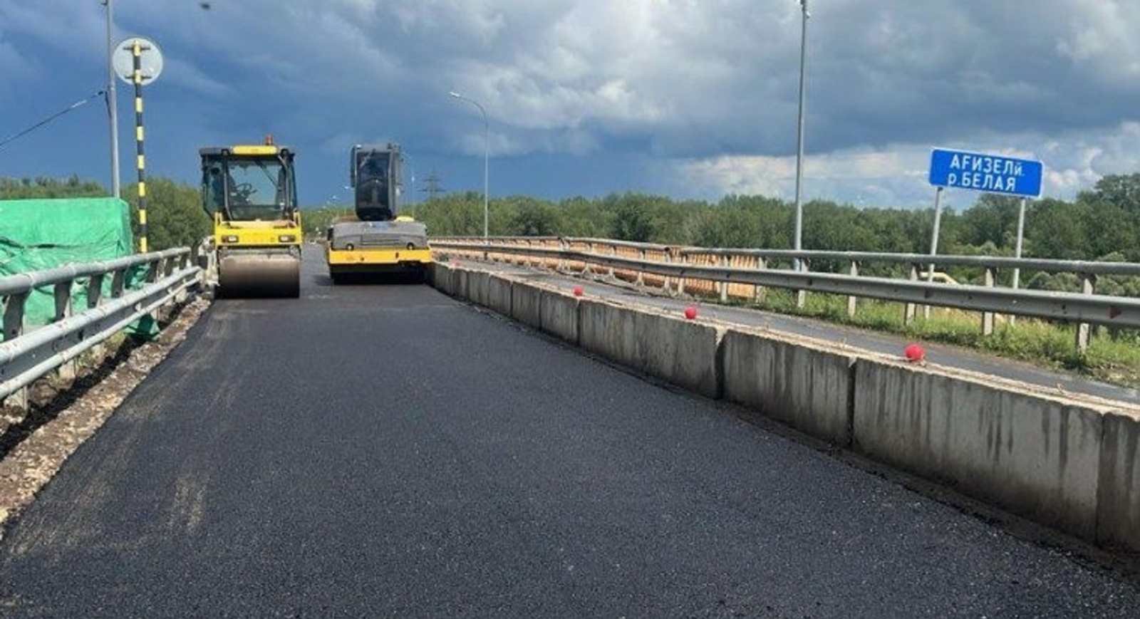 В Архангельском районе Башкирии перезапустили движение на мосту через Белую