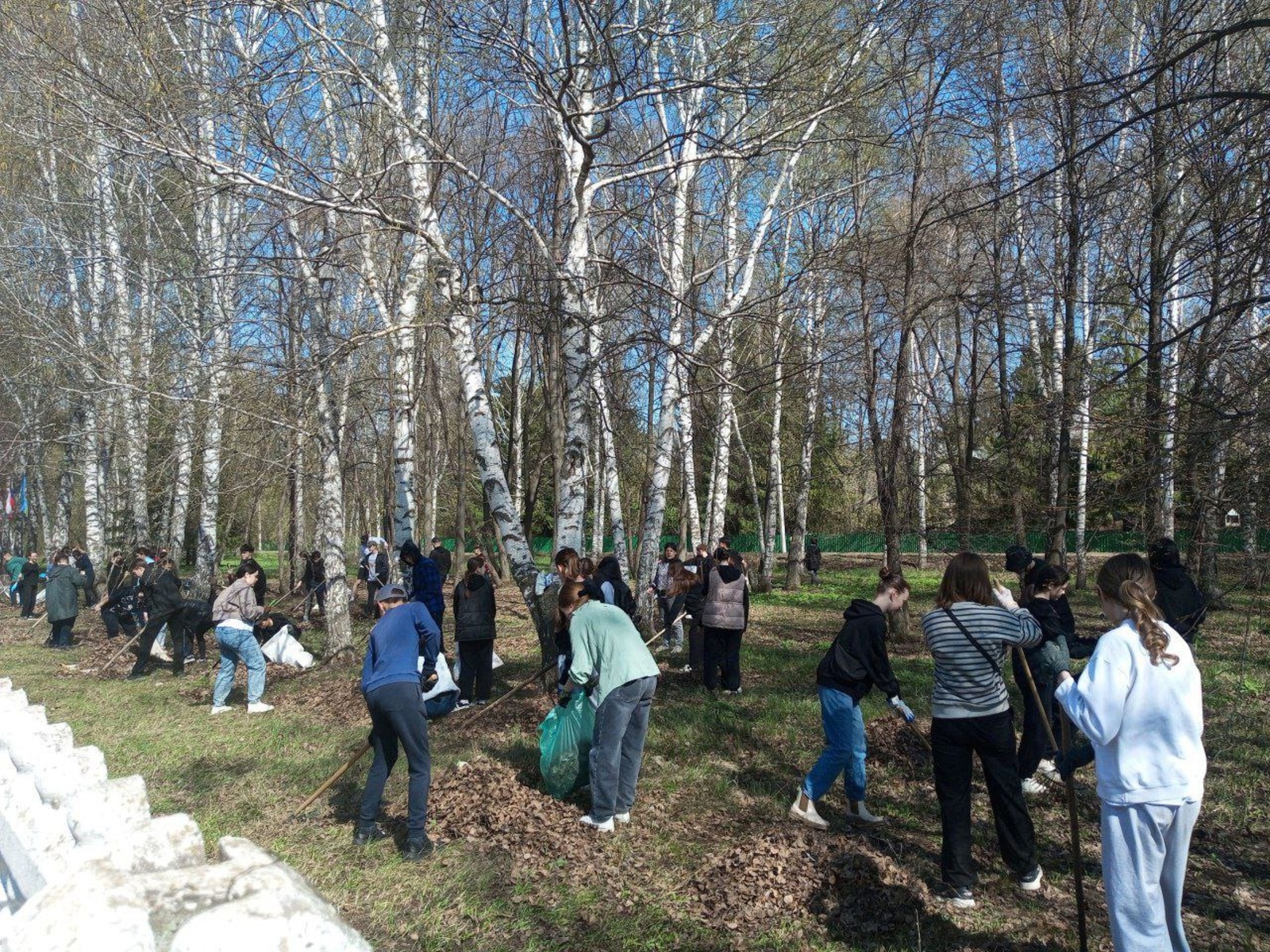Аллею Героев привели в порядок буздякские школьники