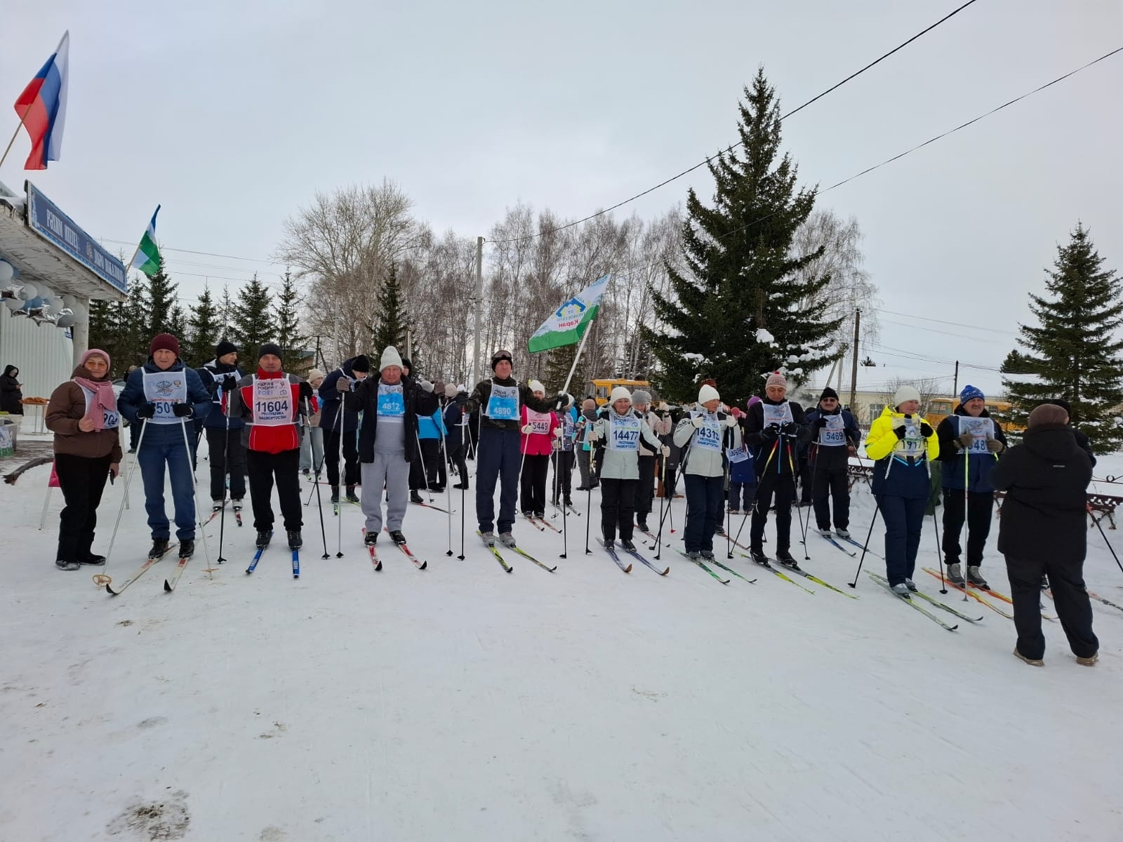 В селе Каран прошли массовые соревнования «Лыжня России»