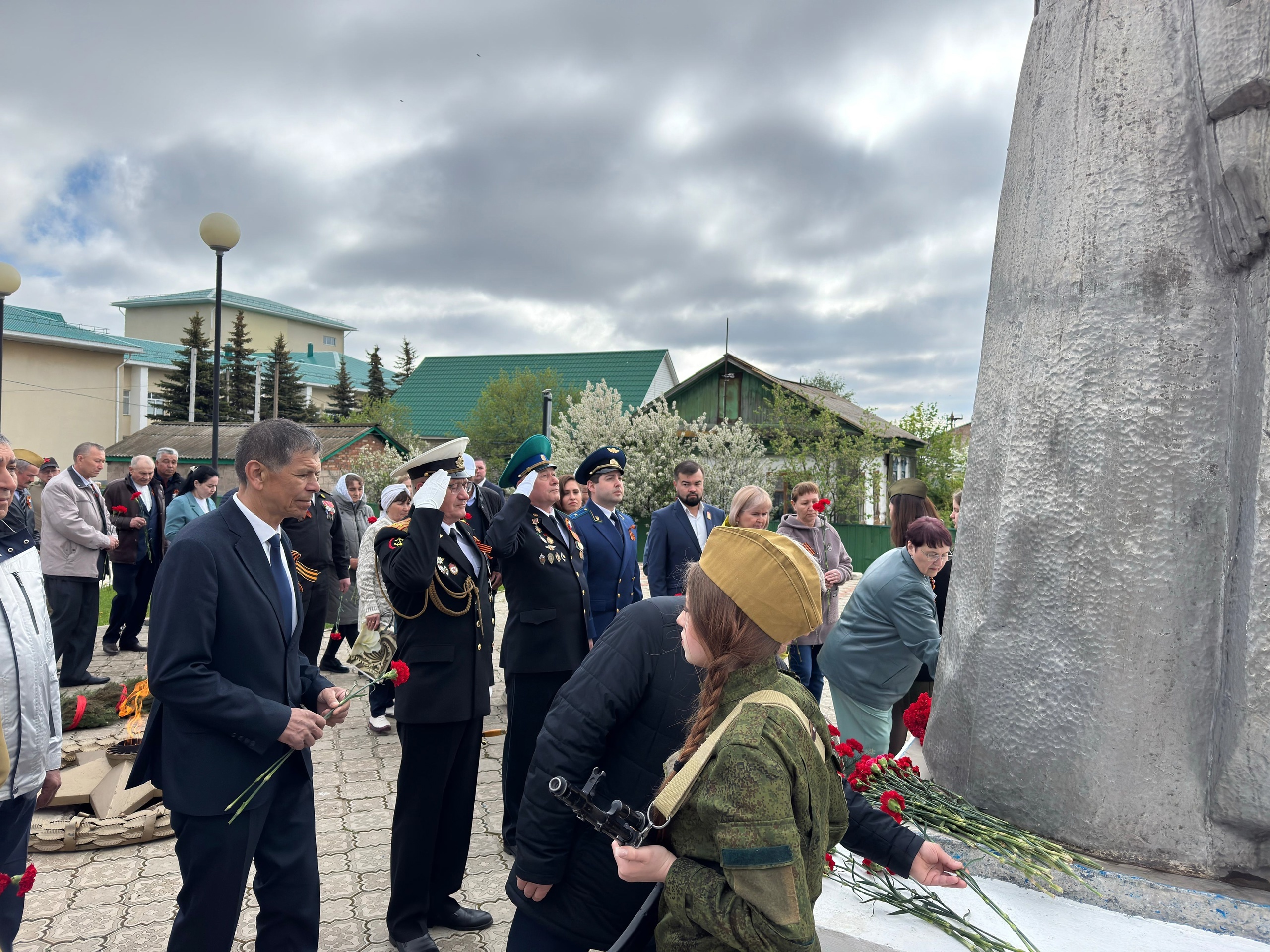 Торжественный митинг в честь празднования Дня Победы