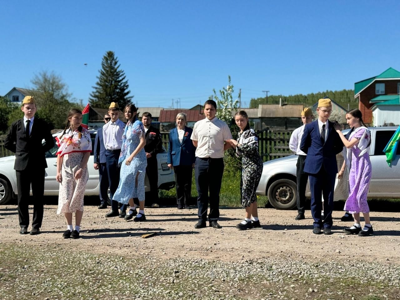 Парад у дома единственного участника войны