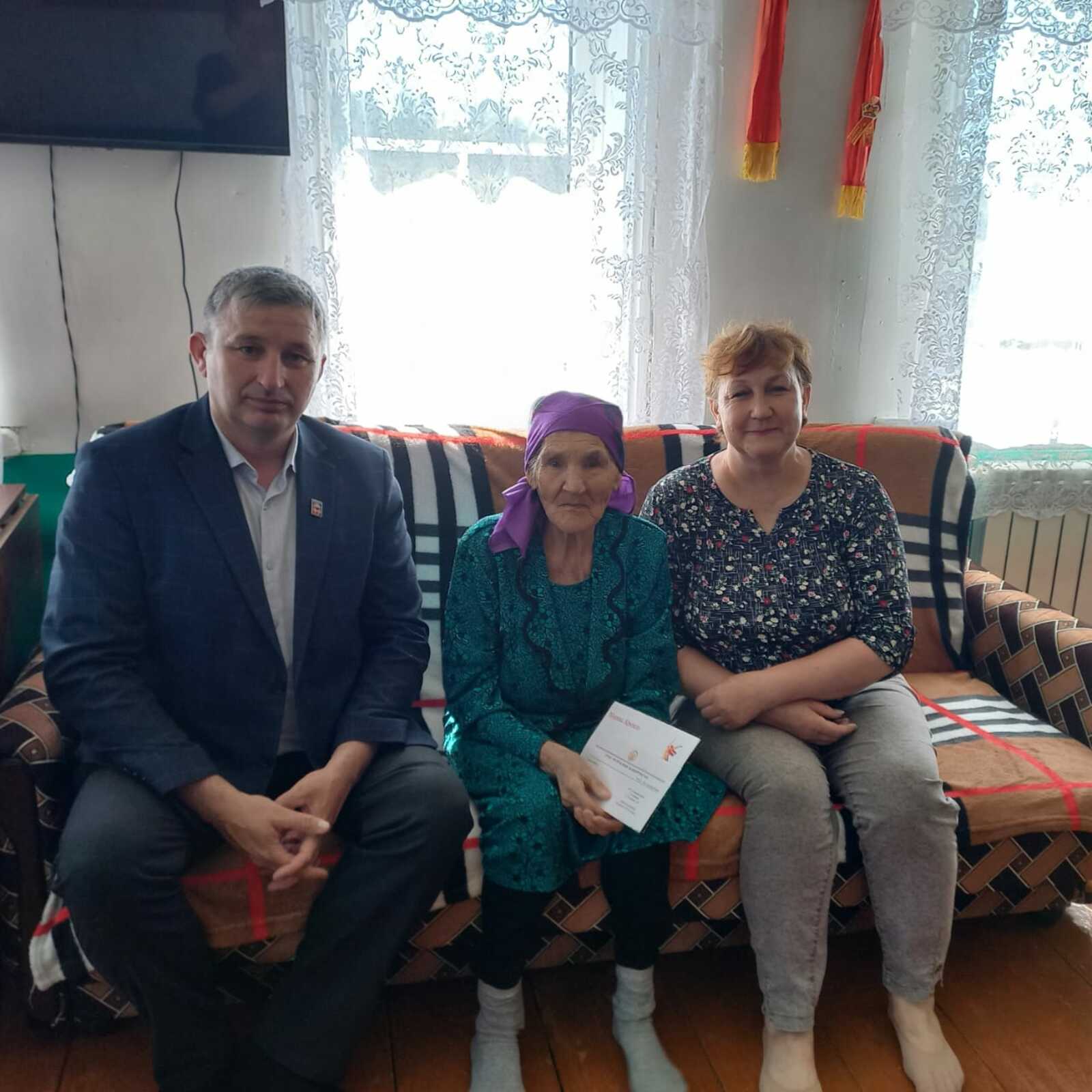 95-летний юбилей отметила жительница Сабанаево Кашифа Зиннатуллина