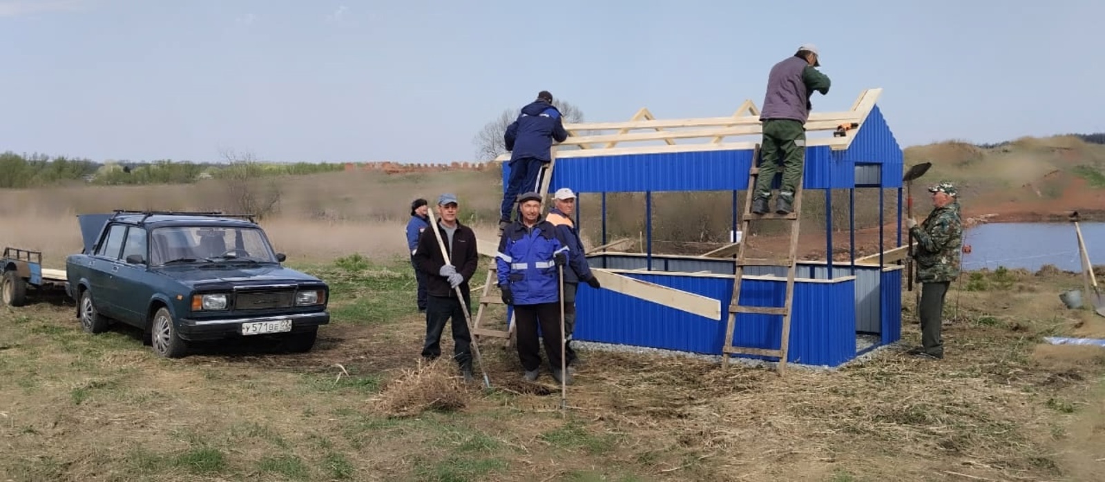 В селе Старый Шигай благоустраивают пруд