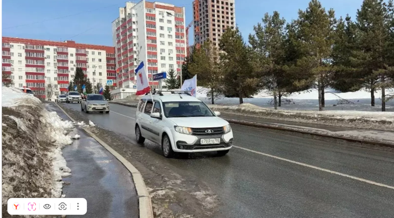 Уфа отметила 12-летие воссоединения с Крымом масштабным автопробегом