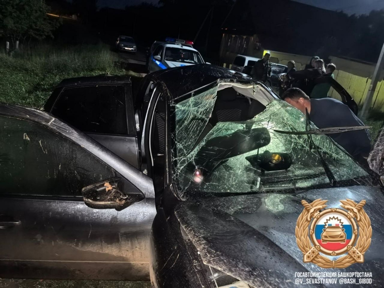 В Башкирии за рулем «Лады Гранты» погибла девушка